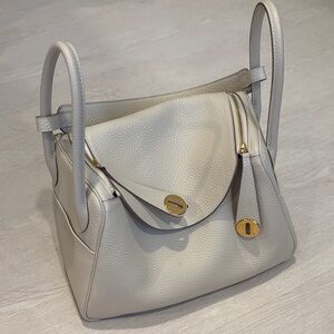 Lindy 26 Leather Handbag White